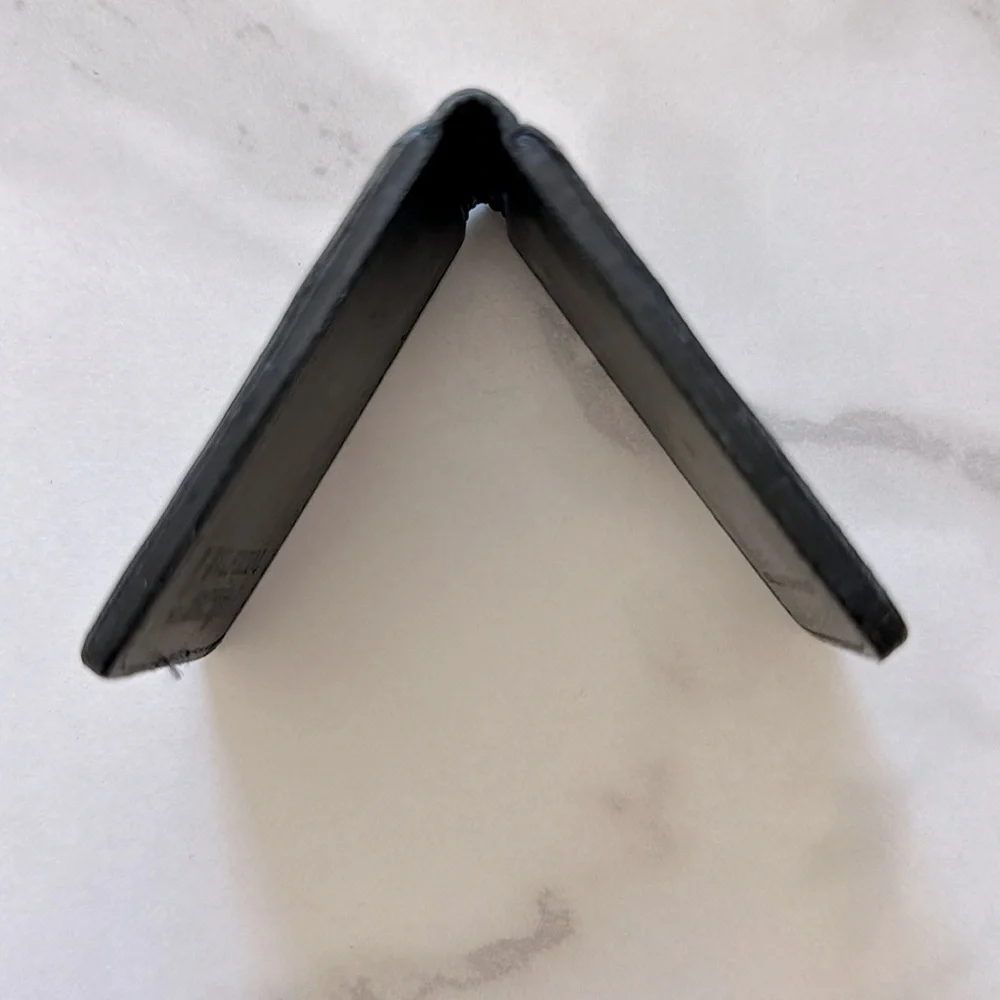 Vintage Black El Portal Genuine Leather Money Clip Made In USA